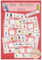 Vorschau - Spiele - Bingo Brettspiele: Anlaute lesen (Deutsch 1. Klasse) - Deckblatt