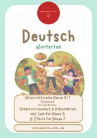 Vorschau - Stundenentwürfe - Unterrichtsreihe Wortarten Kl. 5-7 - Deckblatt