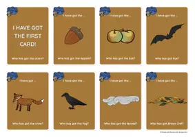 Προεπισκόπηση - Διαδραστικό υλικό - Brown Owl's Autumn Game - I have got ... Who has got ... ? - Σελίδα 1