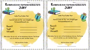 Vorschau - Anderer Materialtyp - Einladungen Vorlesewettbewerb - Seite 3