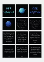 Vorschau - Stationenlernen - Lernspiel Zuordnungskärtchen: Unsere Planeten - Seite 2