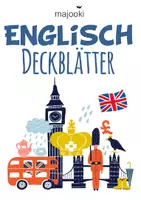 Vorschau - Mal- und Bastelvorlagen - Deckblatt Englisch - Deckblätter für Englisch Schnellhefter, Englischhefter, Mappe, Heft - Heftumschlag mit Rückendeckel - DIN A4 - Deckblatt