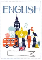 Vorschau - Mal- und Bastelvorlagen - Deckblatt Englisch - Deckblätter für Englisch Schnellhefter, Englischhefter, Mappe, Heft - Heftumschlag mit Rückendeckel - DIN A4 - Seite 2