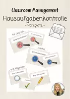 Vorschau - Poster - Materialpaket - Hausaufgaben (Classroom Management) - Seite 1