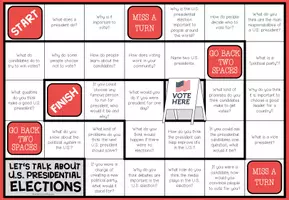 Vorschau - Spiele - U.S. PRESIDENTIAL ELECTIONS - Conversation Board Game - Seite 1
