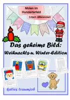 Vorschau - Arbeitsblätter - Das geheime Bild: Weihnachts- und Winter-Edition - Deckblatt