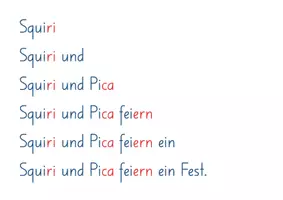 Vorschau - Text - komm, lies mit mir_ Treppensätze_Glitzerfest im Tannenwald - Seite 3