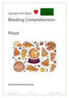Vorschau - Arbeitsblätter - Reading Comprehension - Pizza! - Deckblatt