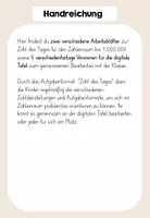 Vorschau - Arbeitsblätter - Materialpaket Zahl des Tages - ZR20, ZR100, ZR1000, ZR1.000.000 - Seite 2