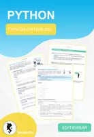 Vorschau - Arbeitsblätter - Typkonvertierung mit Python - Komplett vorbereitete Stunde - Deckblatt