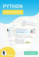 Vorschau - Arbeitsblätter - If-Verzweigungen mit Python - Komplett vorbereitete Stunde - Deckblatt