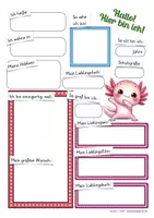 Vorschau - Arbeitsblätter - Axolotlklasse Klassentier Axolotl Sorglospaket - Seite 2