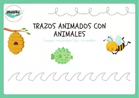 Vista previa - Refuerzo / NEE / Materiales de apoyo - TRAZOS ANIMADOS CON ANIMALES - página 1
