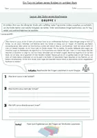 Vorschau - Stationenlernen - Stationen- oder Gruppenarbeit Ein Tag im Leben eines Kindes im antiken Rom - Deckblatt