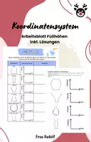 Vorschau - Arbeitsblätter - Arbeitsblatt Füllhöhen - Koordinatensystem - Mathe - Deckblatt