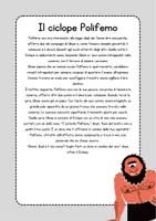 anteprima - Esercizi - Il ciclope Polifemo lettura e comprensione - Pagina 2
