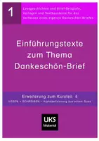 Vorschau - Arbeitsblätter - Einführungsgeschichten als Lesetexte zum Dankeschön-Brief - Deckblatt