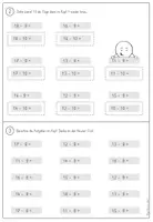 Vorschau - Arbeitsblätter - Subtraktion mit 9 - Neuner-Trick (Arbeitsblätter + Poster) - Seite 3