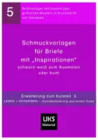 Vorschau - Mal- und Bastelvorlagen - Briefvorlagen mit Schmuckelementen und "Inspirationen" - Deckblatt