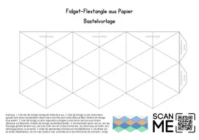 Vorschau - Mal- und Bastelvorlagen - Origami Fidget-Flextangle (Flexagon, Kaleidocycle) - Seite 3