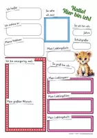 Vorschau - Arbeitsblätter - Leopardenklasse Klassentier Leopard Sorglospaket Grundschule - Seite 2