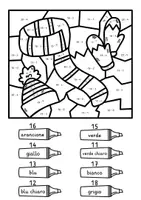 Vorschau - Arbeitsblätter - Foglio da colorare sull'inverno - 4 fogli da colorare (italiano) - Seite 3