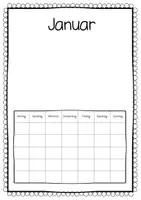 Vorschau - Mal- und Bastelvorlagen - Kalender zum selber Gestalten - Bastelvorlage #homeschooling - Seite 1