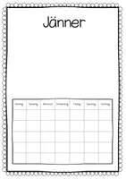 Vorschau - Mal- und Bastelvorlagen - Kalender zum selber Gestalten - Bastelvorlage #homeschooling - Seite 2