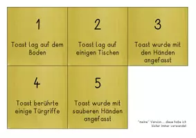 Vorschau - Arbeitsblätter - Das Toast-Experiment - Materialien - Seite 3