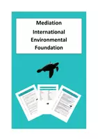 Vorschau - Arbeitsblätter - Mediation - International Environmental Foundation - Deckblatt