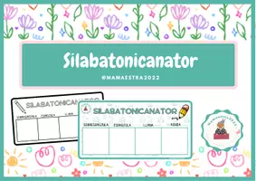 Vista previa - Tarjetas / Manipulativos - Silabatonicanator - análisis de la sílaba tónica - Portada
