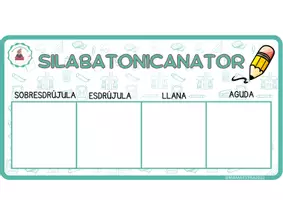 Vista previa - Tarjetas / Manipulativos - Silabatonicanator - análisis de la sílaba tónica - página 3