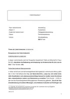 Vorschau - Stundenentwürfe - Unterrichtsentwurf Kinderrechte (Recht auf Bildung) - Deckblatt