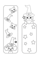 Vorschau - Mal- und Bastelvorlagen - Halloween Lesezeichen Malvorlagen 18 Designs - Seite 2