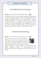 Vorschau - Arbeitsblätter - Was steckt dahinter - Ursachen und Auswirkungen von Armut - Seite 3