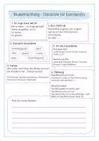 Vorschau - Arbeitsblätter - Bildbetrachtung - Checkliste für Kunstprofis - Deckblatt