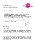 Vorschau - Arbeitsblätter - Textsortenbeweis - eine Anleitung - Deckblatt