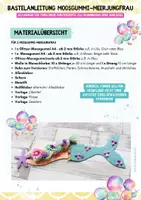 Vorschau - Mal- und Bastelvorlagen - Bastelanleitung: Moosgummi-Meerjungfrau basteln 2. bis 5. Klasse - Seite 3