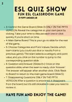 Vista previa - Juegos / Gamificación - ESL Quiz Show Game - Grammar Warm-up (A2, easy, all ages) - página 2