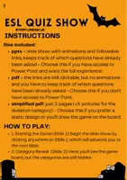 Vista previa - Juegos / Gamificación - ESL Quiz Show Game - Halloween (from B2, medium, all ages) - página 1