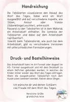 Vorschau - Arbeitsblätter - Wort des Tages/ Satz des Tages (Materialpaket Kl. 1/2) - Seite 2