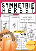 Vorschau - Arbeitsblätter - Symmetrie Zeichnen Herbst Edition - Deckblatt