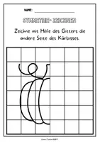 Vorschau - Arbeitsblätter - Symmetrie Zeichnen Herbst Edition - Seite 3
