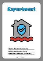 Vorschau - Stundenentwürfe - Katastrophenschutz: Experiment zum Hochwasserschutz - Deckblatt