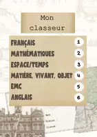 Aperçu - Autre type de ressources - Page de garde classeur Tour du Monde - Page de couverture