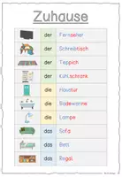Vorschau - Arbeitsblätter - Zuhause / Wortschatz / Lernheft (DaZ) - Seite 2
