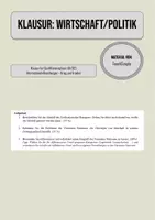 Vorschau - Klassenarbeiten - Klausur Politik: Internationale Beziehungen (Vereinte Nationen, Zivilatorisches Hexagon, UN) - Deckblatt