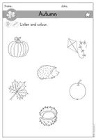 Vorschau - Arbeitsblätter - Autumn Fall Herbst Arbeitsblatt differenziert - Englisch - Seite 2
