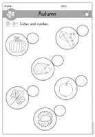 Vorschau - Arbeitsblätter - Autumn Fall Herbst Arbeitsblatt differenziert - Englisch - Seite 2