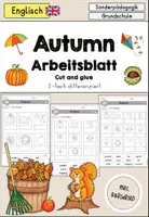 Vorschau - Arbeitsblätter - Autumn Fall Herbst Arbeitsblatt differenziert - Englisch - Deckblatt